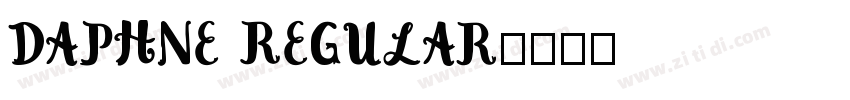 Daphne Regular字体转换
